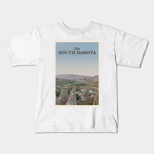 Visit South Dakota Kids T-Shirt by Mercury Club